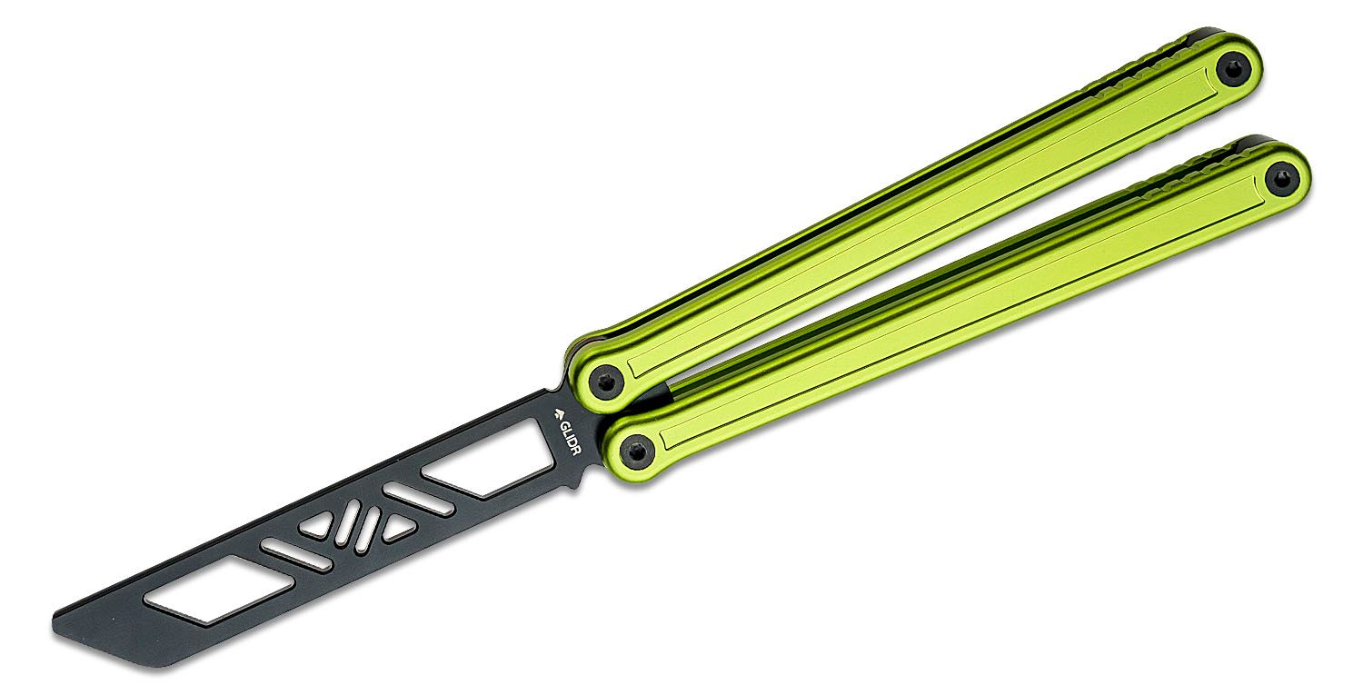 Glidr Antarctic Lime Green Balisong Butterfly Trainer 4.8