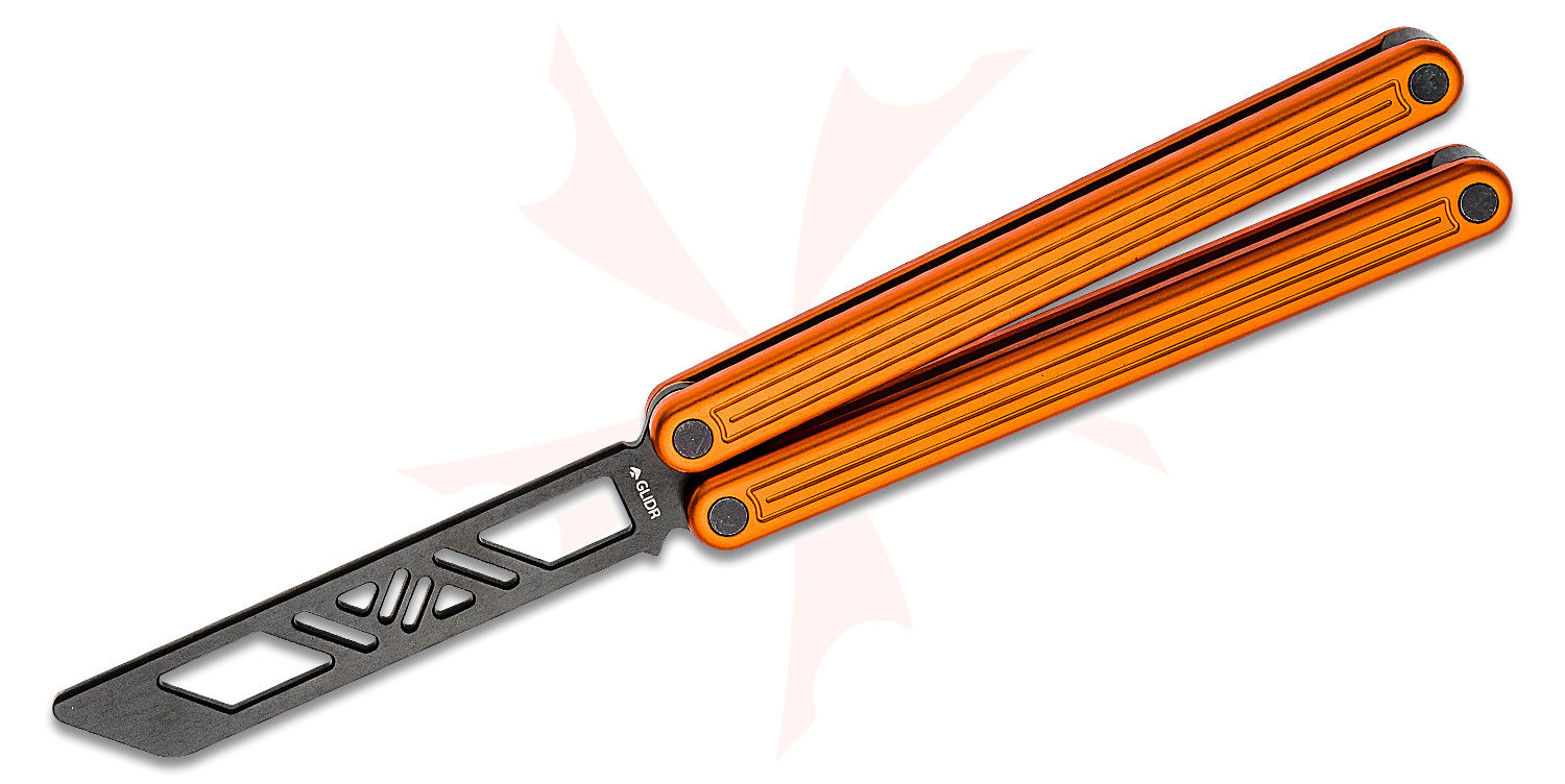 Glidr Arctic Desert Orange Balisong Butterfly Trainer 4.8