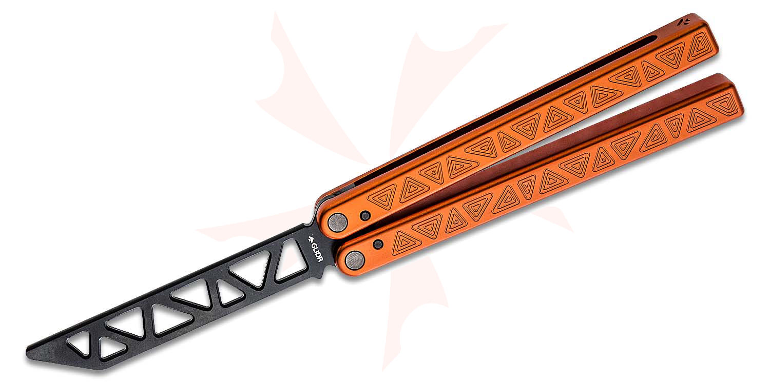 Glidr Original 4 Desert Orange Balisong Butterfly Trainer 4.8