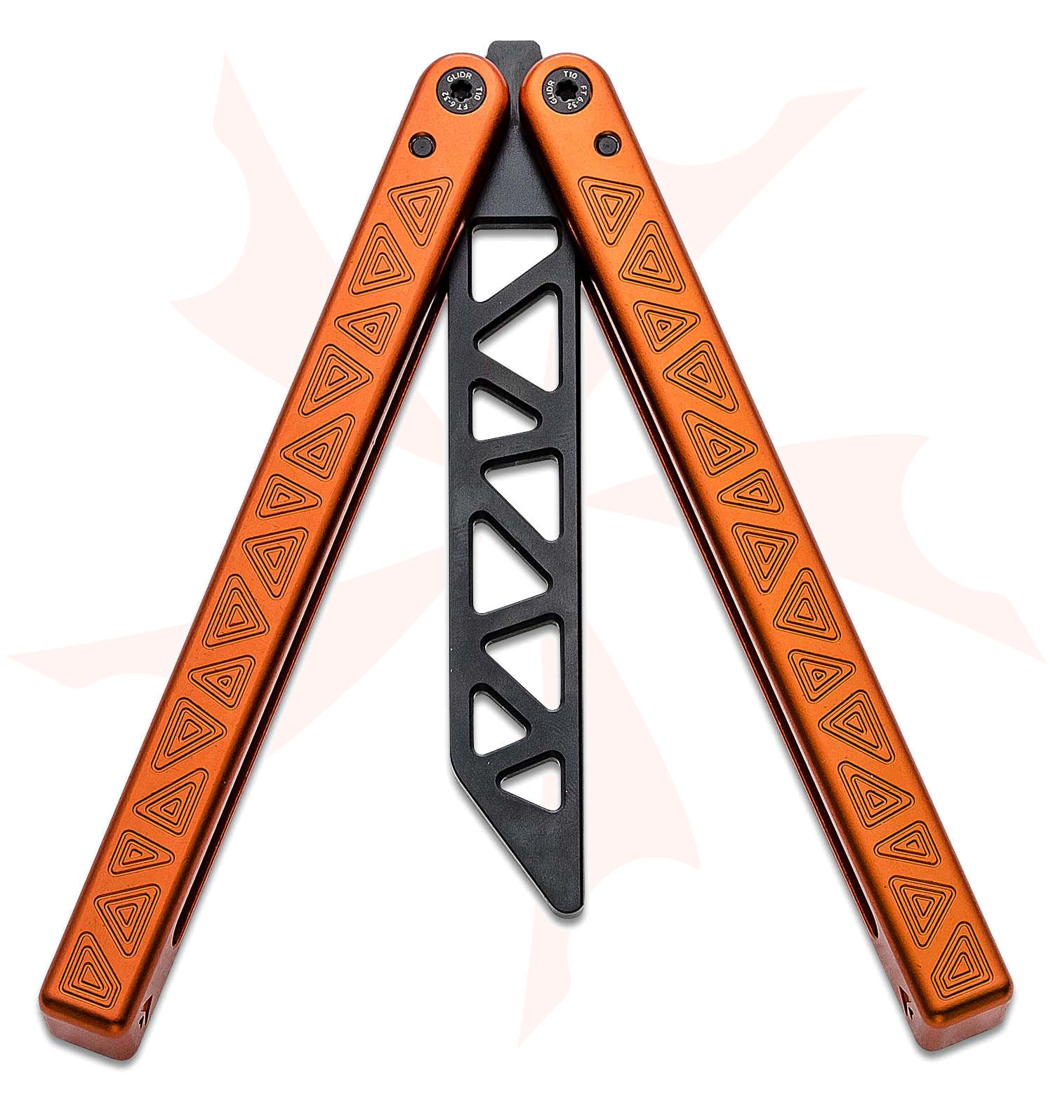 Glidr Original 4 Desert Orange Balisong Butterfly Trainer 4.8