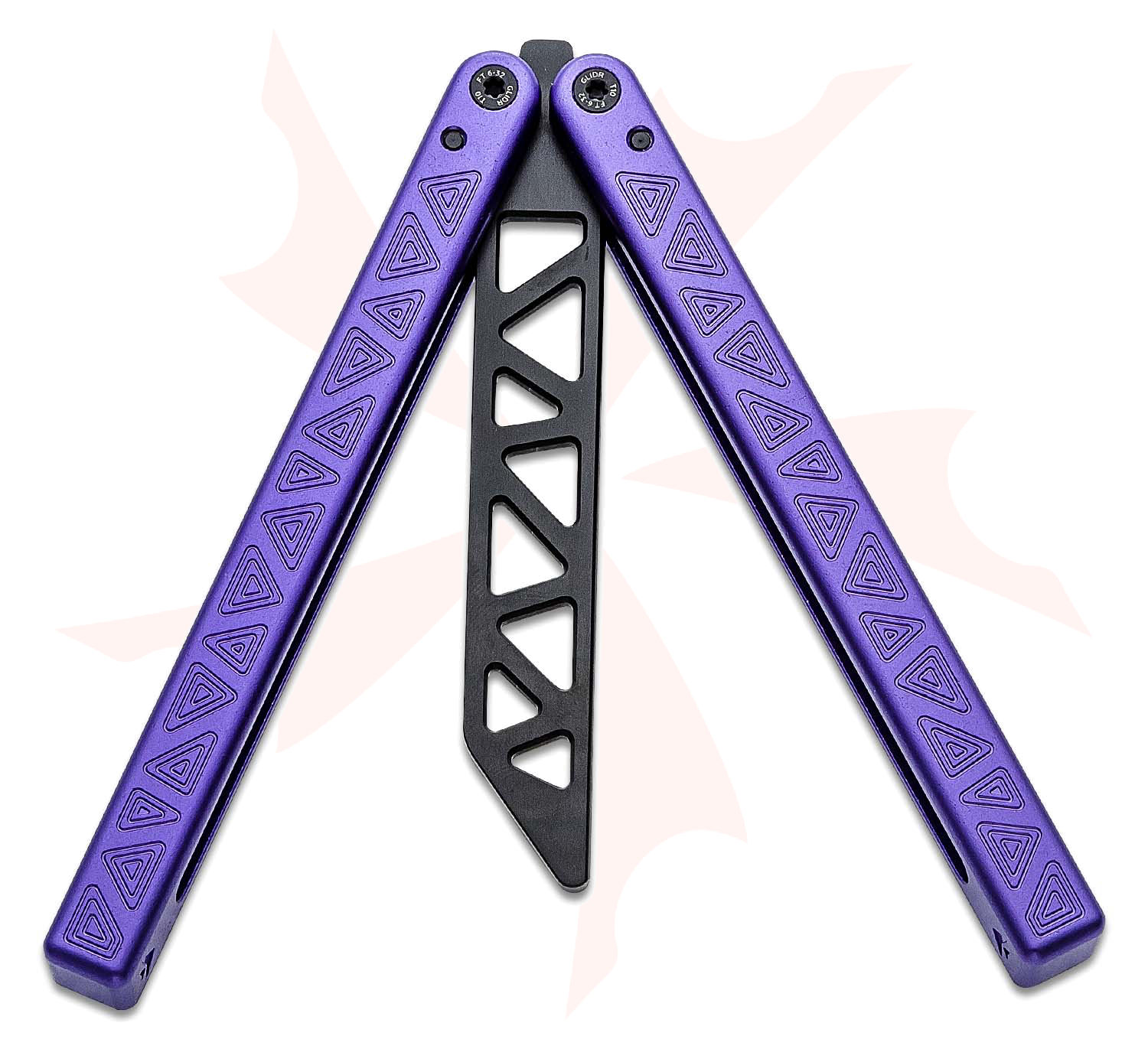 Glidr Original 4 Dragon Purple Balisong Butterfly Trainer 4.8