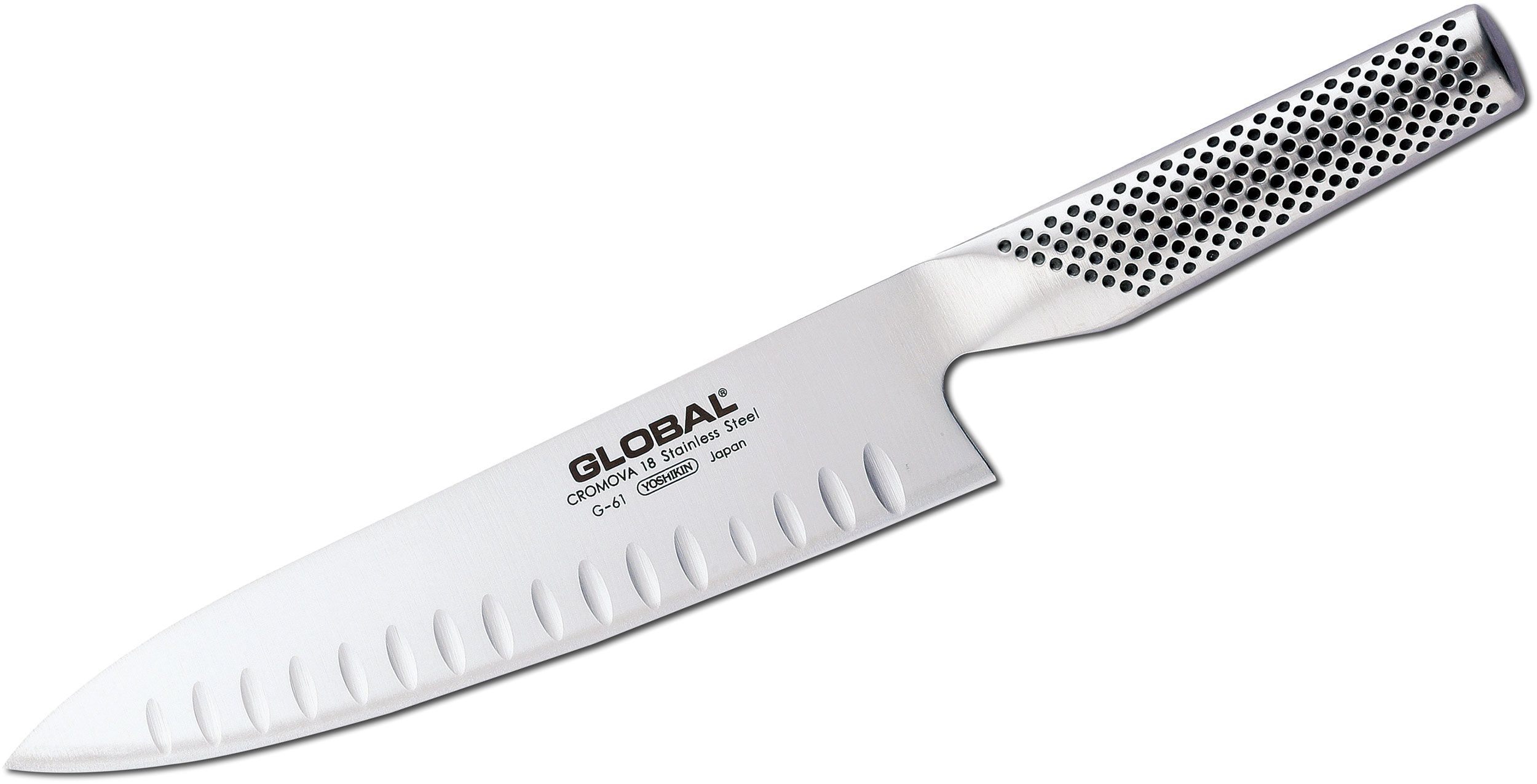 Global G-61 Classic 8 Chef's Knife, Hollow Ground - KnifeCenter