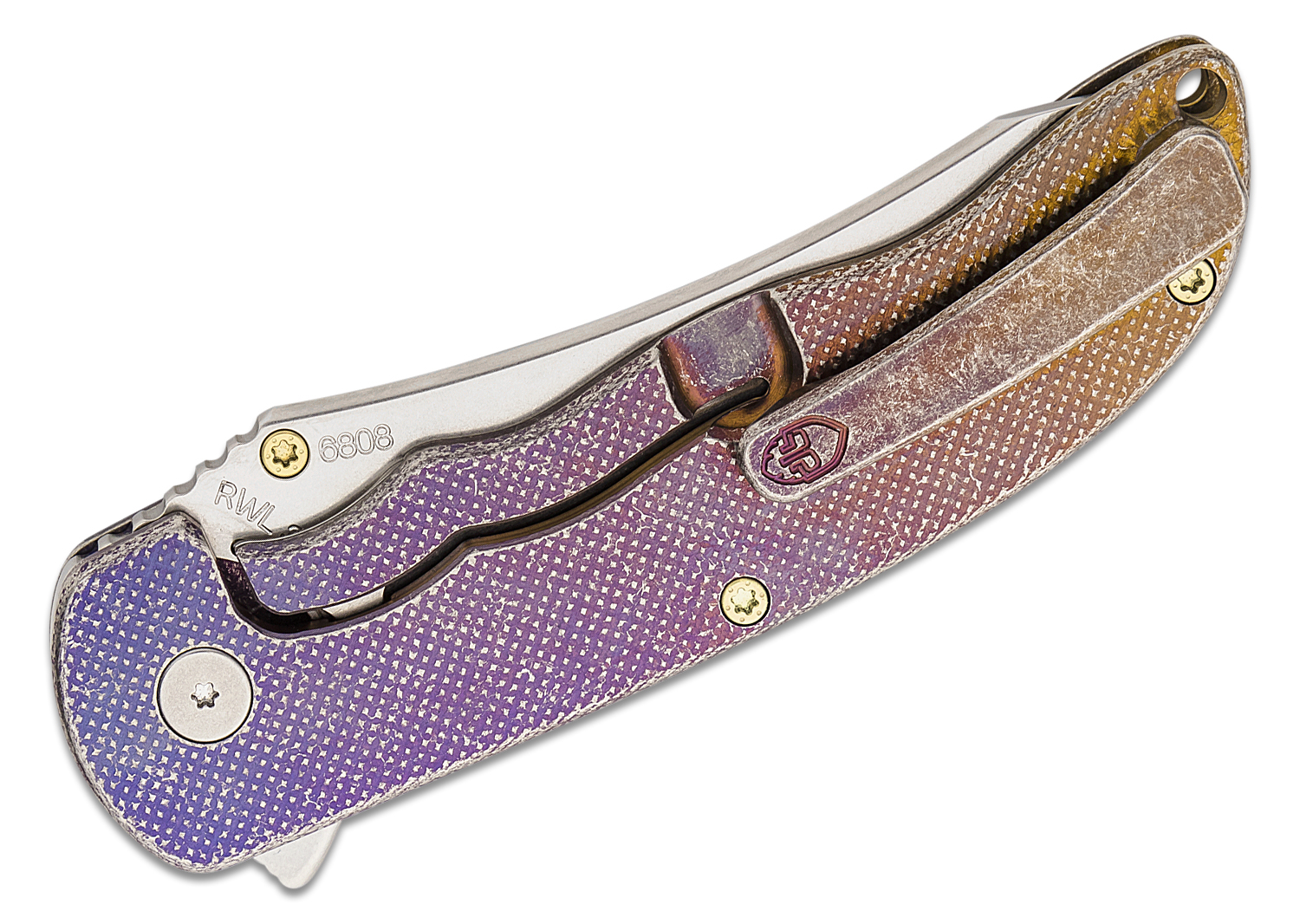 Grimsmo Knives Custom Norseman 6808 Flipper Knife 3.7" RWL34