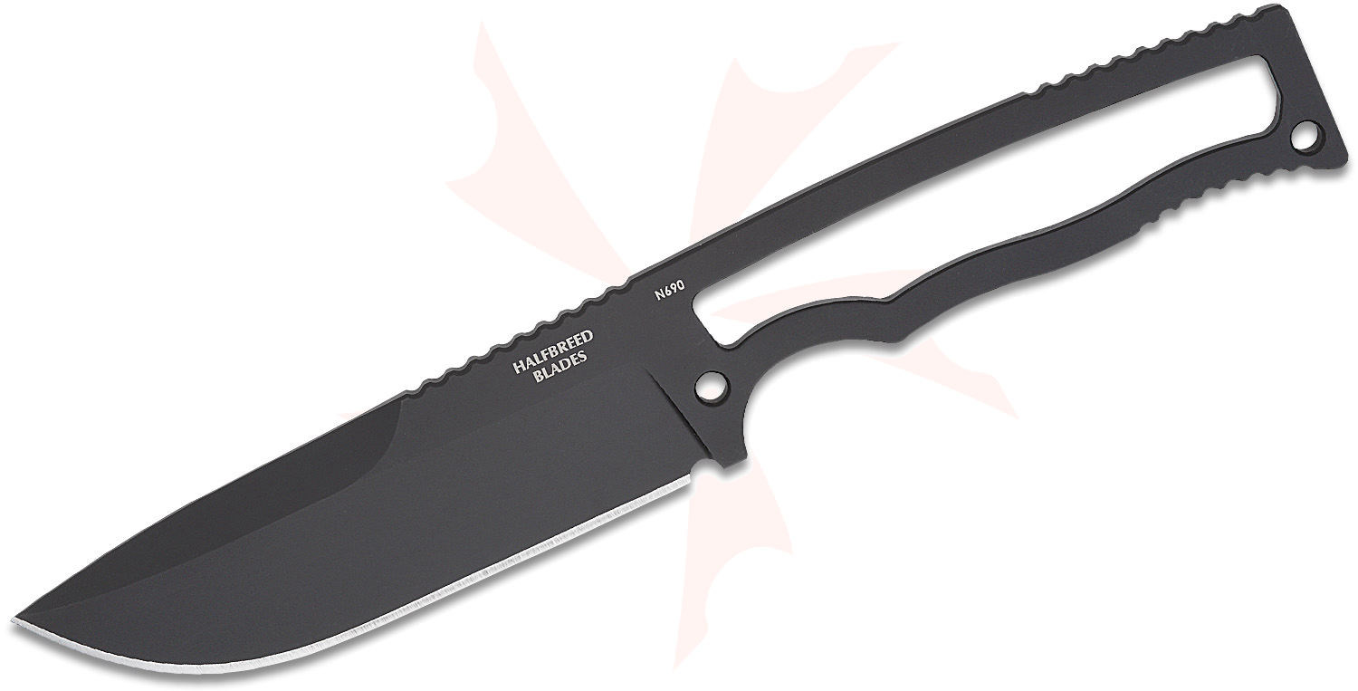 Halfbreed Blades Compact Field Fixed Blade Knife 4.01" VG10 Black PVD