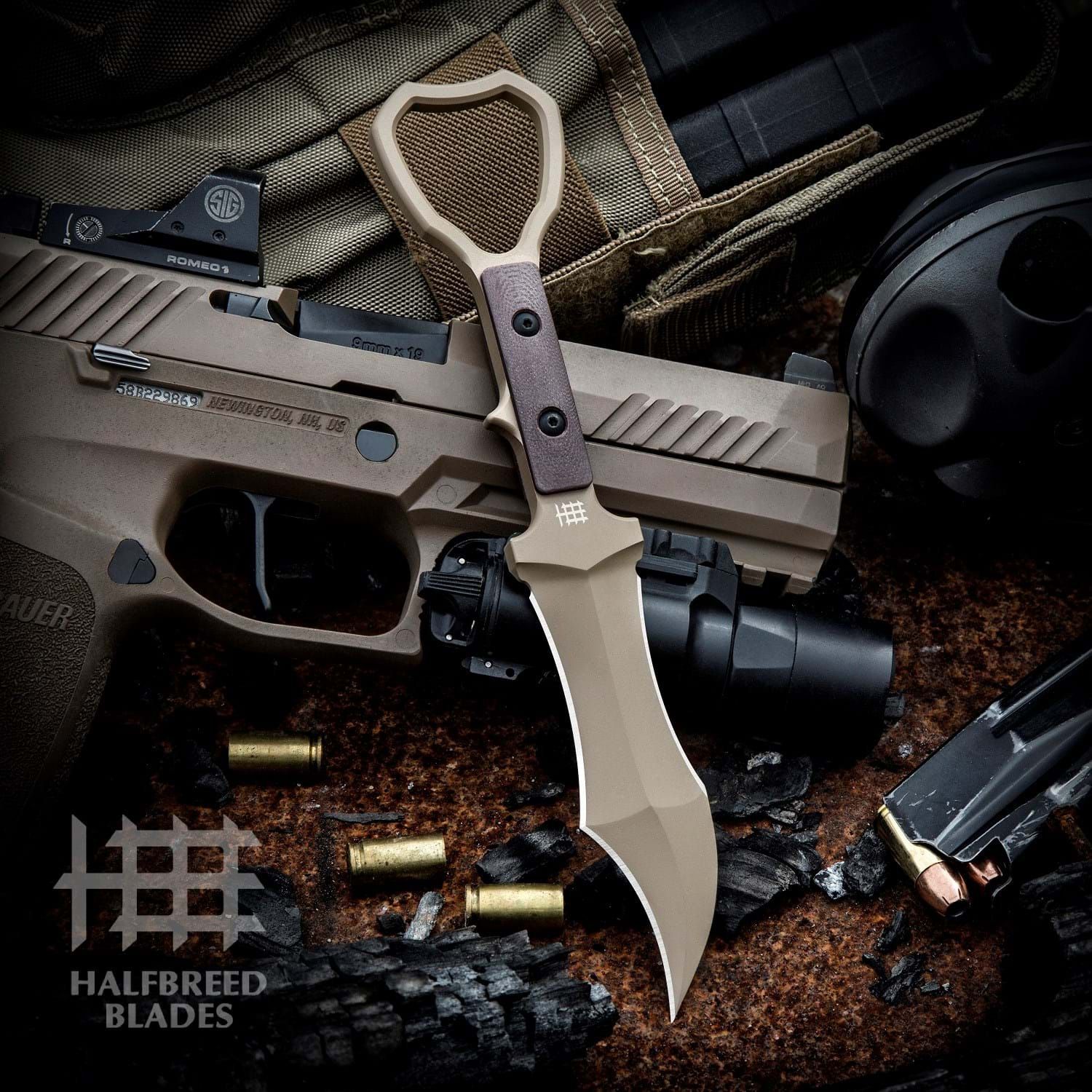 Halfbreed Blades Compact Clearance - Tuhon Raptor Fixed Blade Knife 3. ...