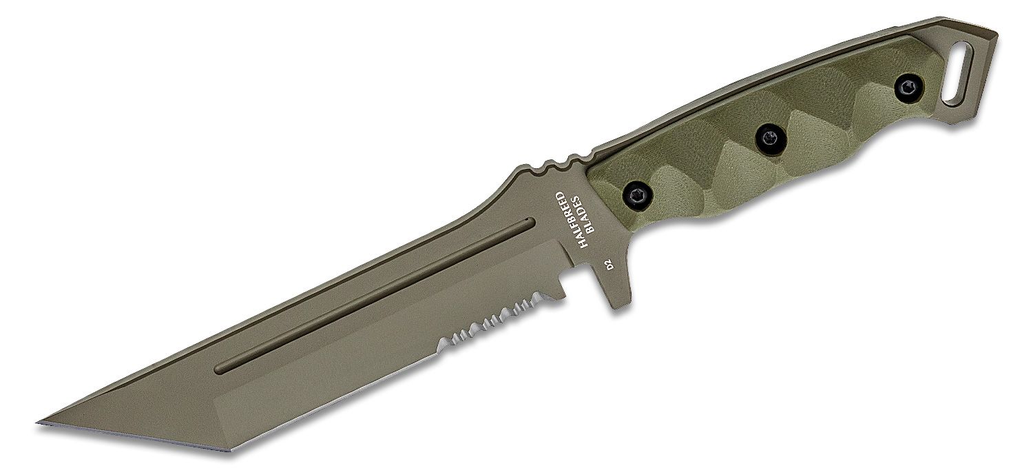 Makkari JM-100 Combat Utility Knife, 5 Spear point 440C Blade