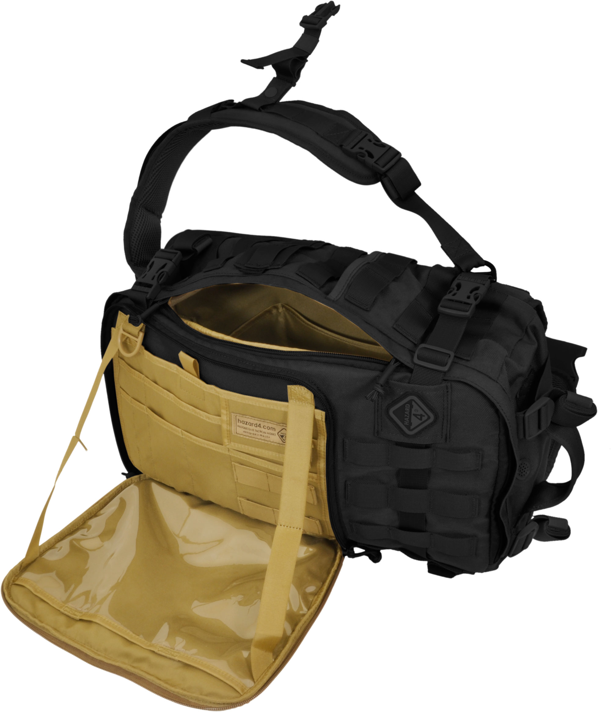 Hazard 4 Second Front Rotatable Backpack, Black
