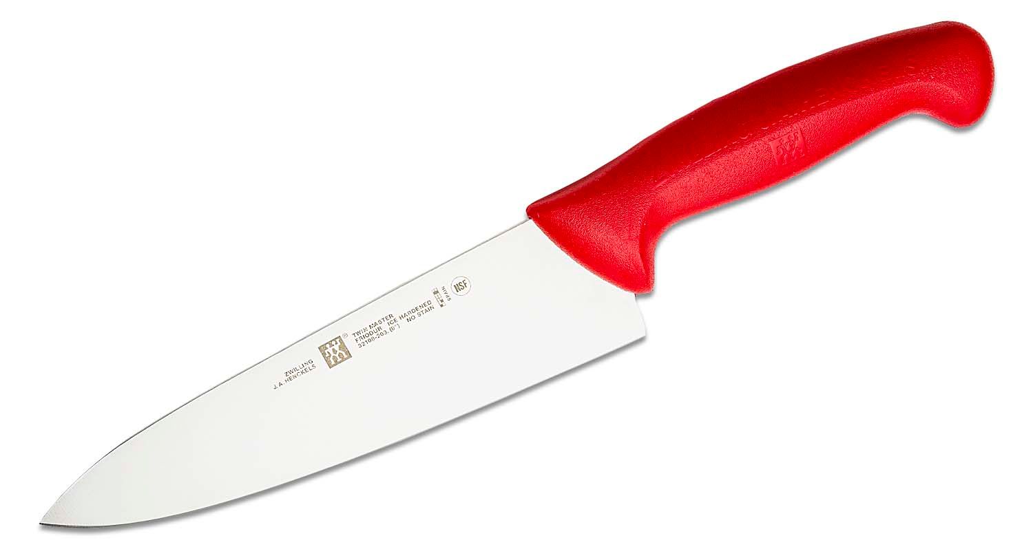 Zwilling J.A. Henckels TWIN Master 8 inch Chef's Knife, Red Zytel Handle