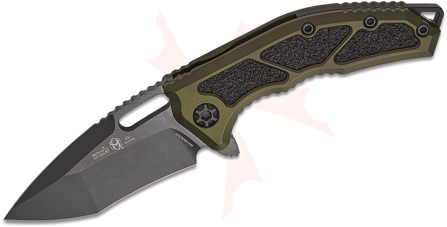 Heretic Knives Medusa Manual Frame Lock Flipper Knife 3.05