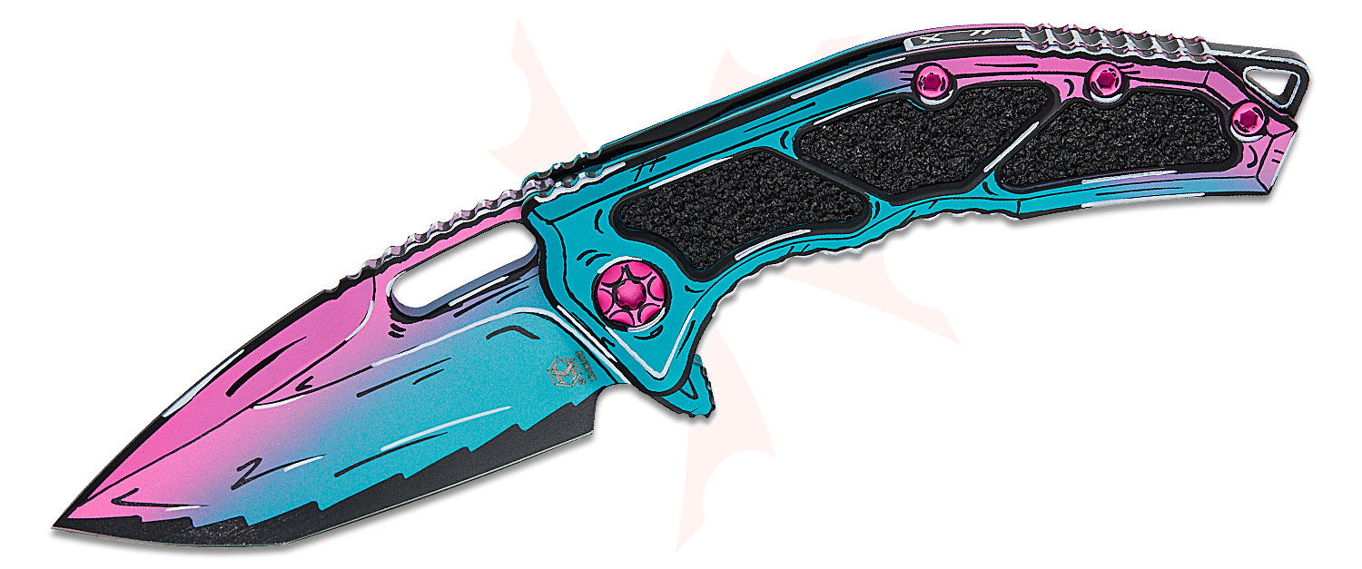 Heretic Knives Medusa Frame Lock Flipper Knife 3.25