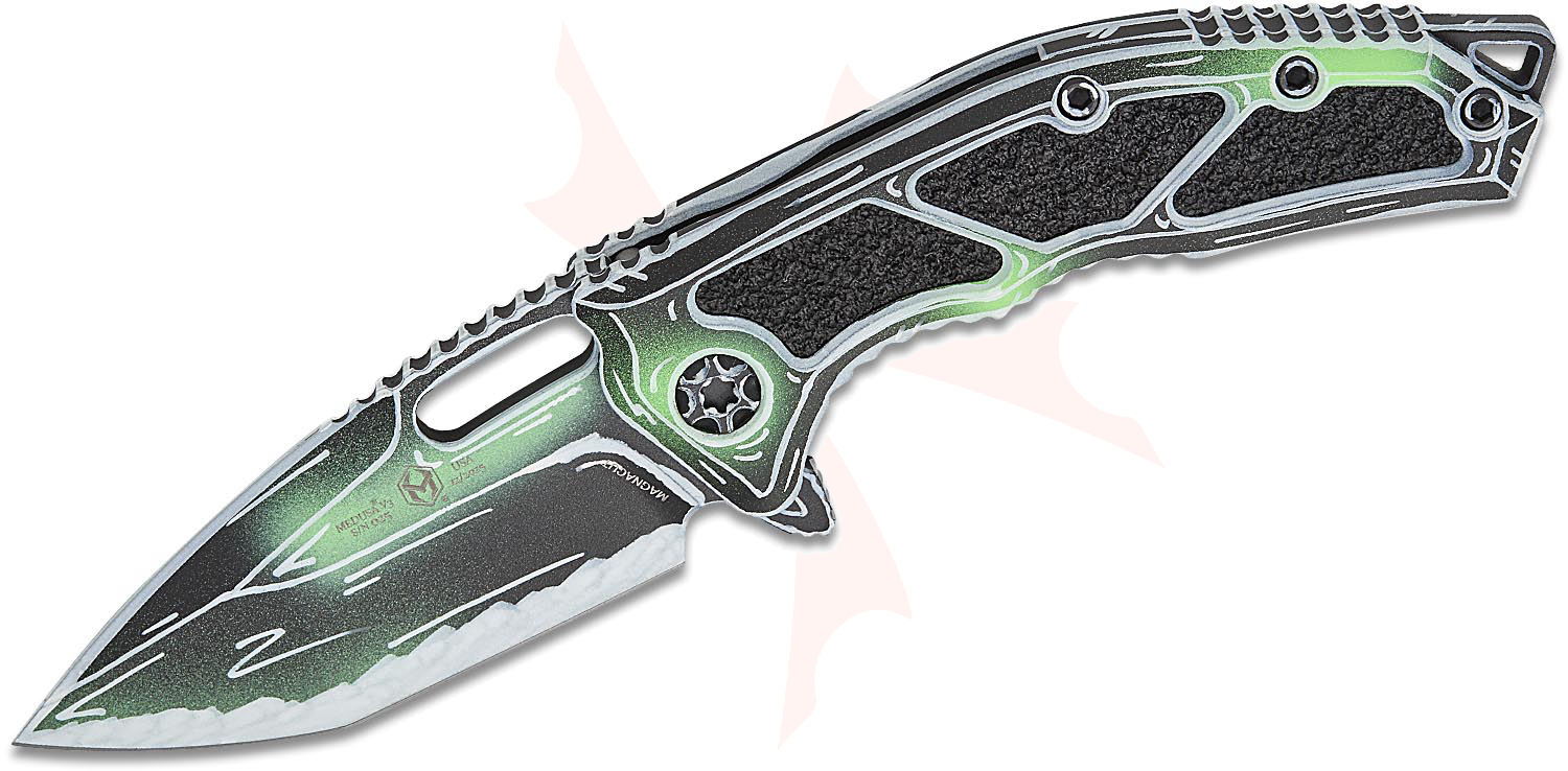 Heretic Knives Medusa Frame Lock Flipper Knife 3.25