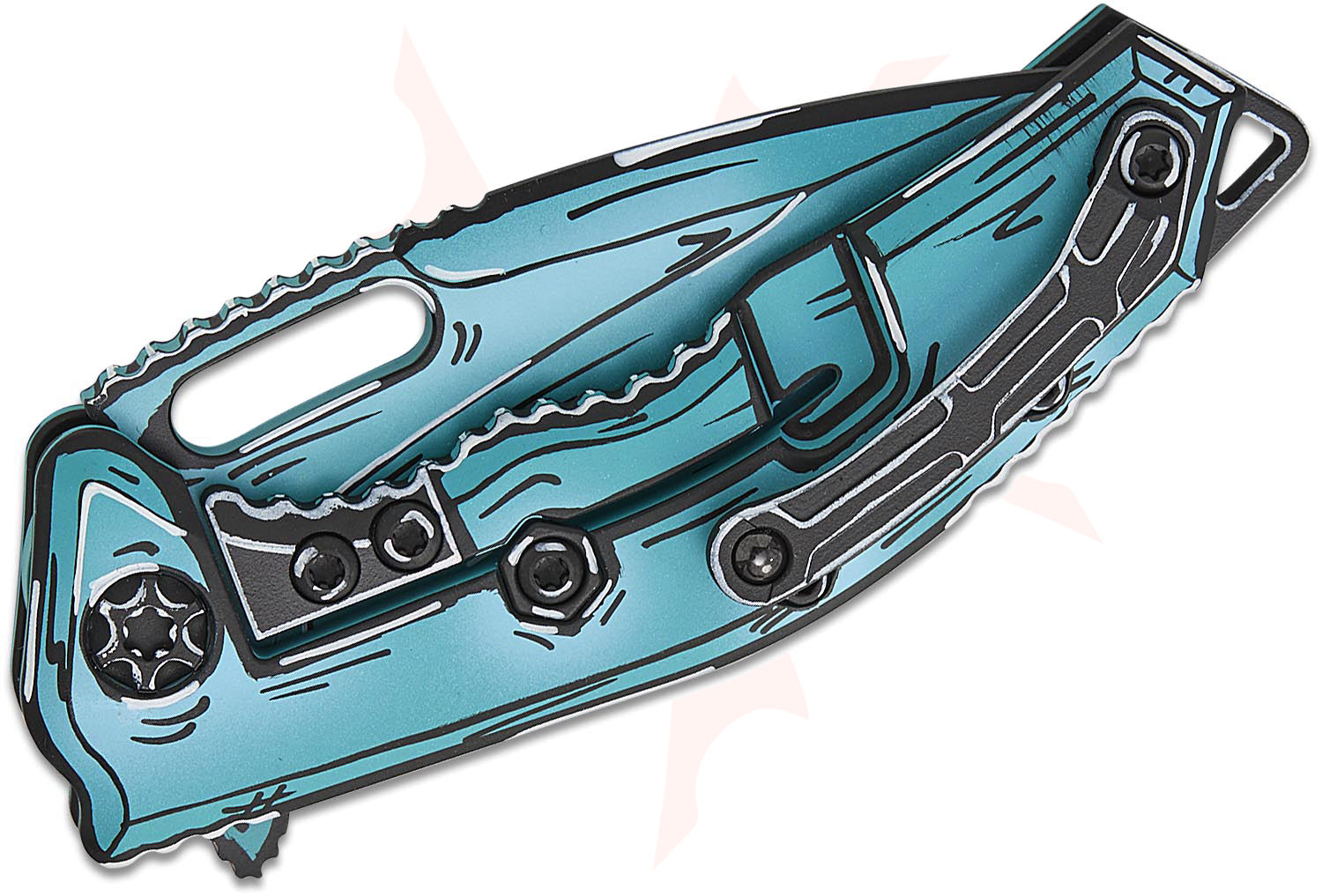 Heretic Knives Medusa Manual Frame Lock Flipper Knife 3.05