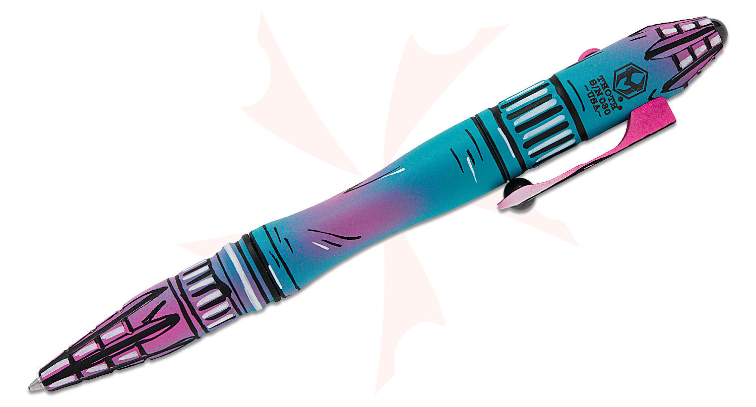Heretic Knives Thoth Modular Pen, Miami Vice Cel Shade Titanium