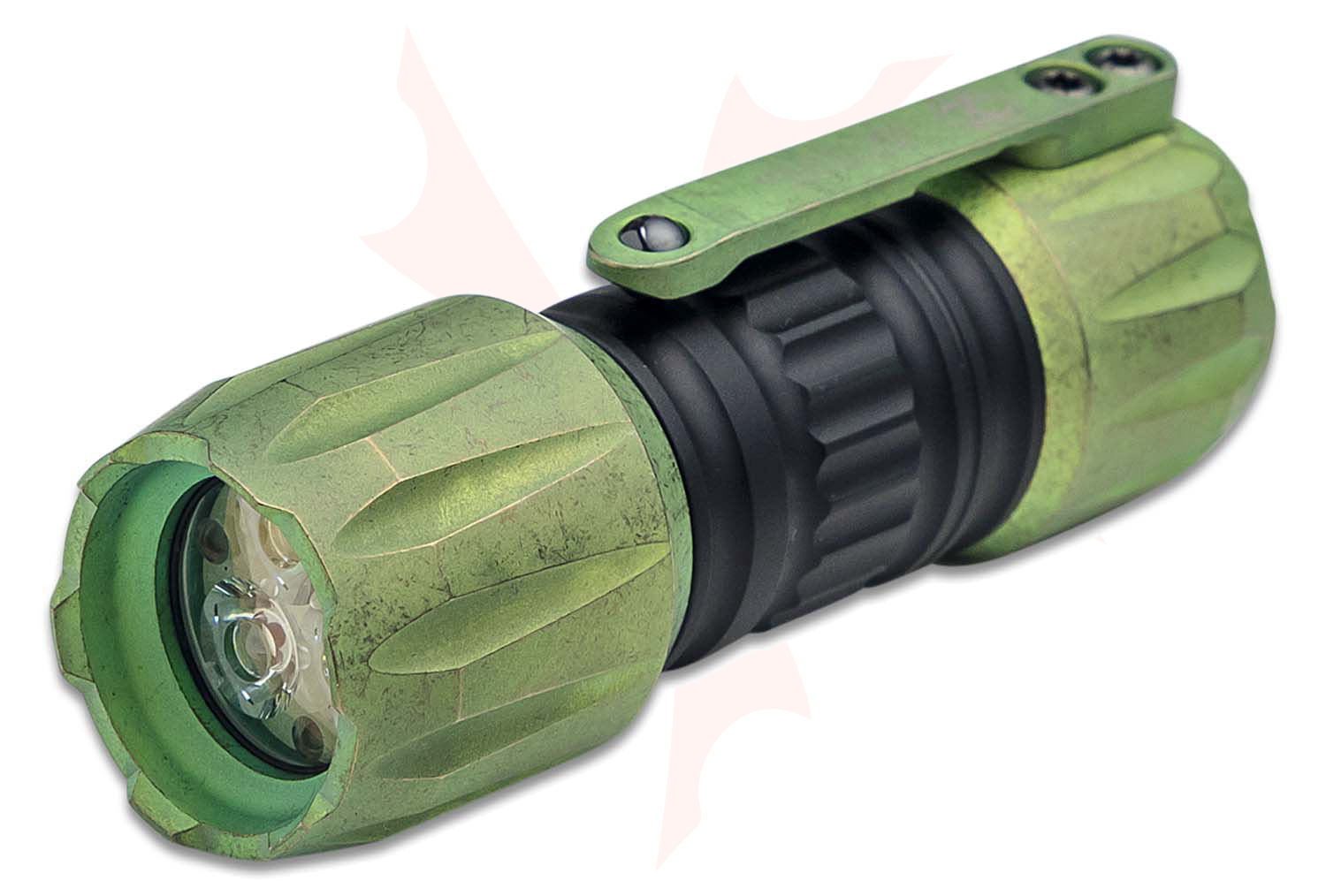 Heretic Knives Hyperion EDC Flashlight, Antique Green Anodized
