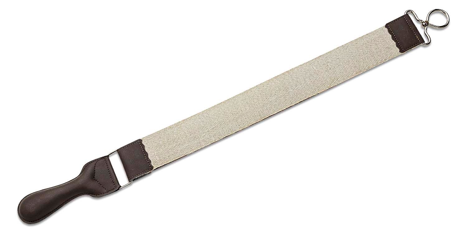 Hanging Leather Razor Strop 1.75 X 12 with Handle and Metal Clasp.  Perfect