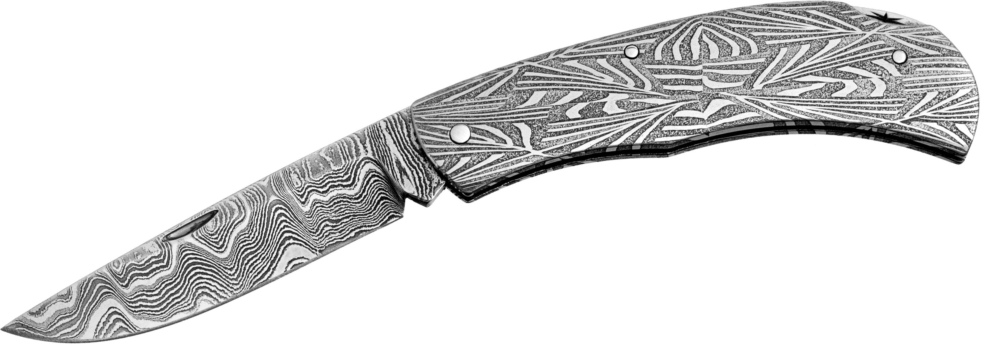 Don Hethcoat Custom Damascus Lockback 2.55