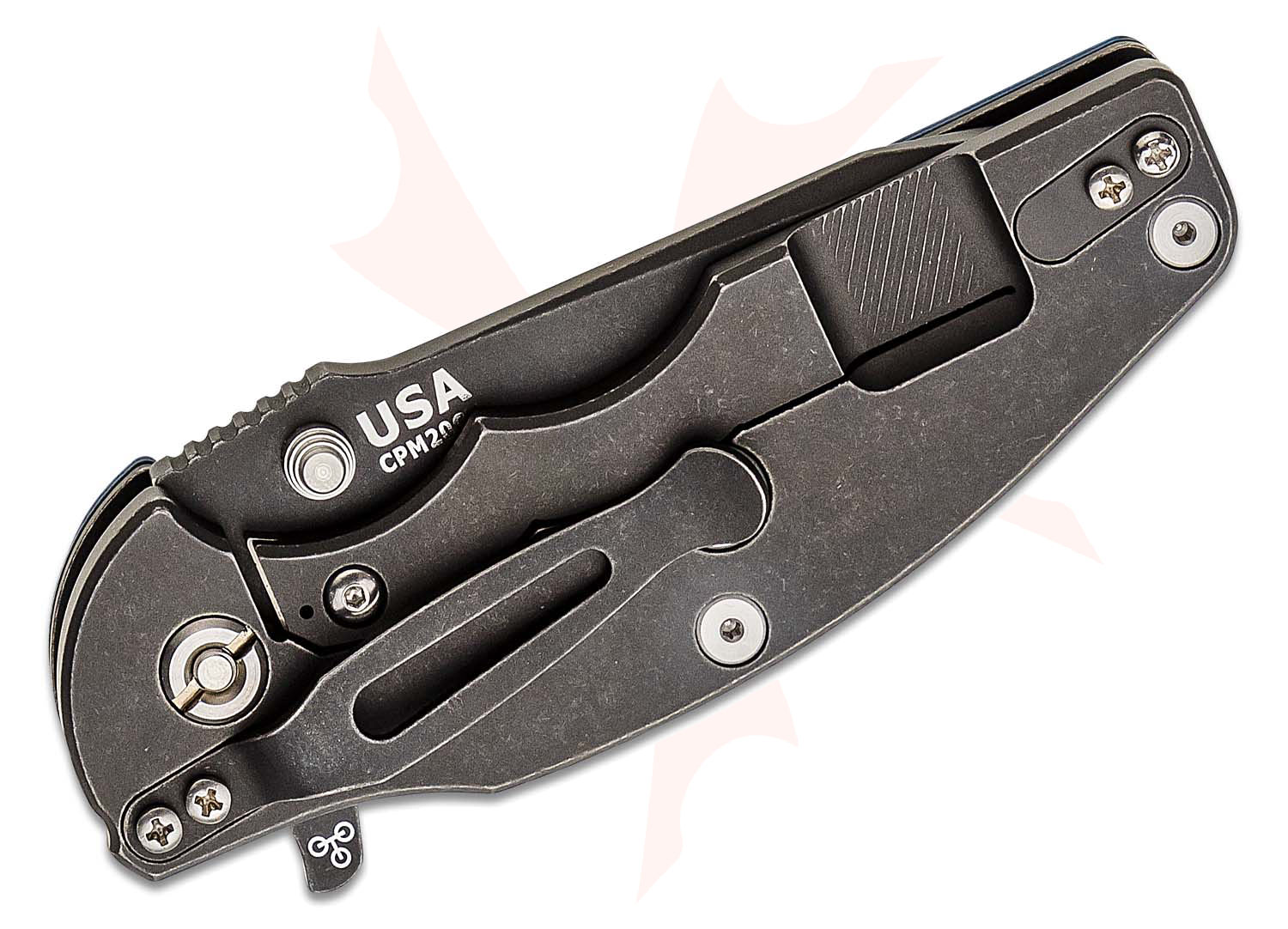 Rick Hinderer Knives Jurassic Tri-Way Flipper Knife 3.25 Rick Hinderer Knives Jurassic Tri-Way Flipper Knife 3.25