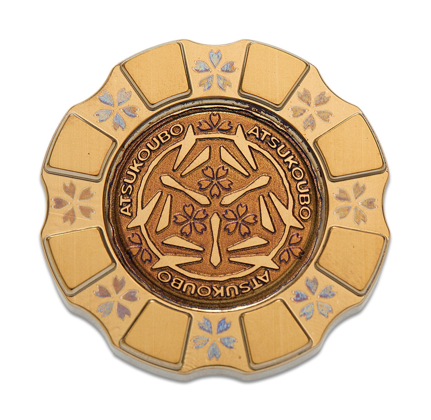 HiTex Gear atsu.koubo Gold Titanium Poker Chip - KnifeCenter