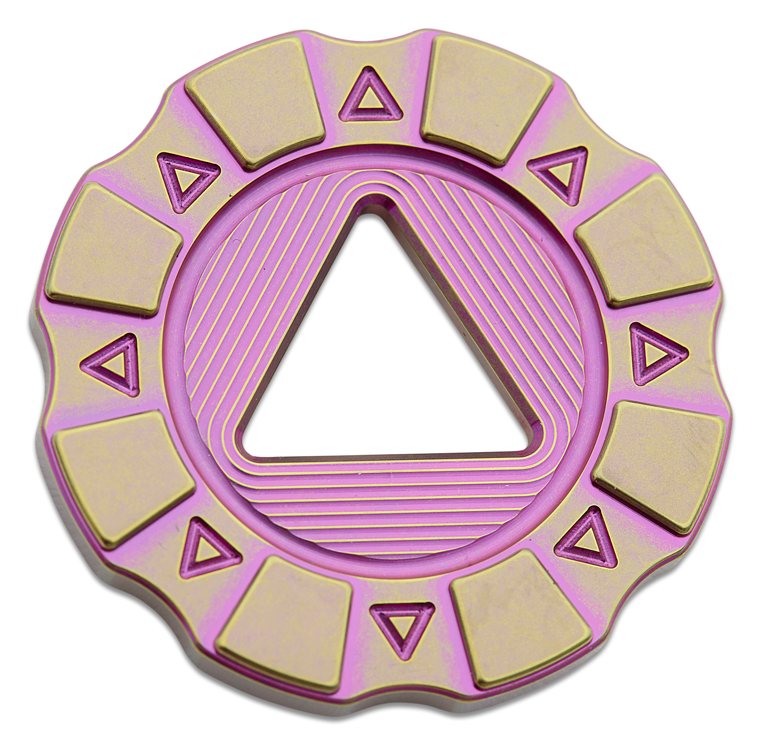 HiTex Gear Pink Lemonade Titanium Delta Poker Chip KnifeCenter