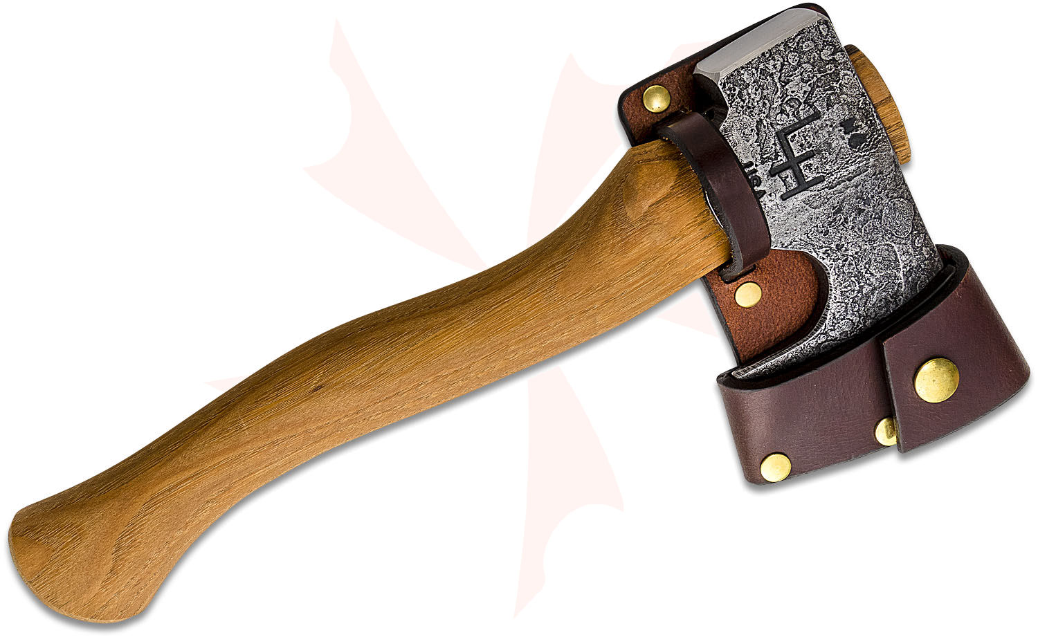 Liam Hoffman Blacksmithing Custom Belt Carry Bearded Camp Axe, 12