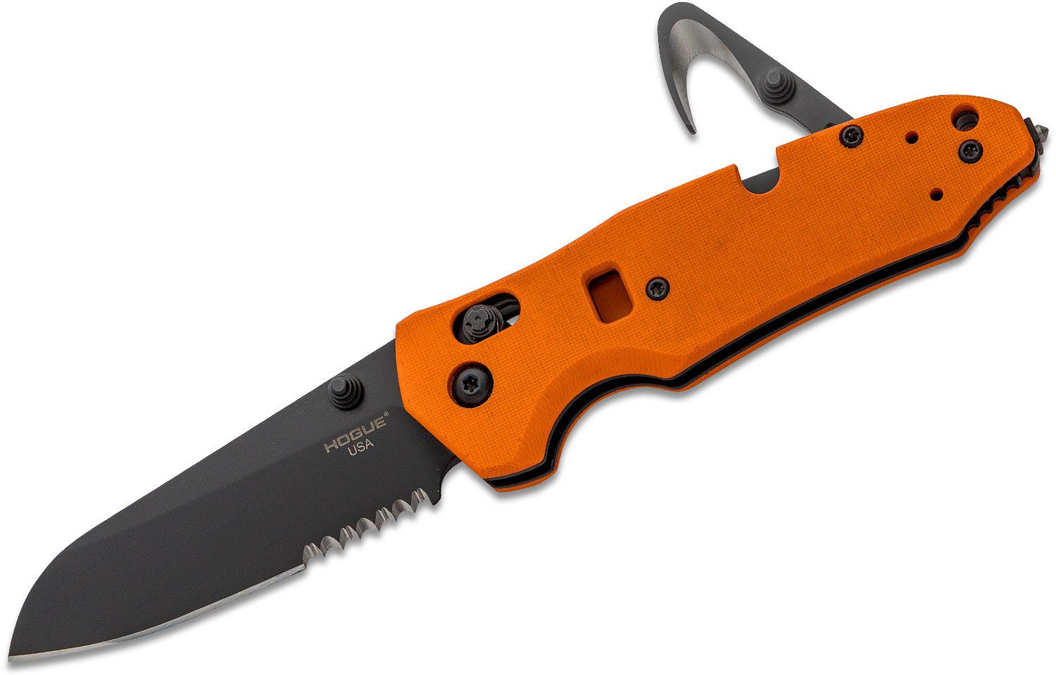 Hogue Expel Scalpel Knife Black (3.3 Orange) - Blade HQ