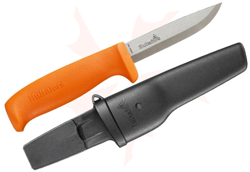 Hultafors Hvk Craftsman And Elk Electrician Double Holster Set Carbon Steel Blades Orange Polypropylene Handles Plastic Sheath Knifecenter H381030 Discontinued