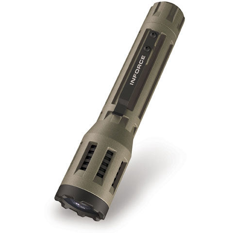 Insight Inforce Flashlight Tan EMISSIVE ENERGY INFORCE 9V (Desert Tan Body) White LED Flashlight 135 ...