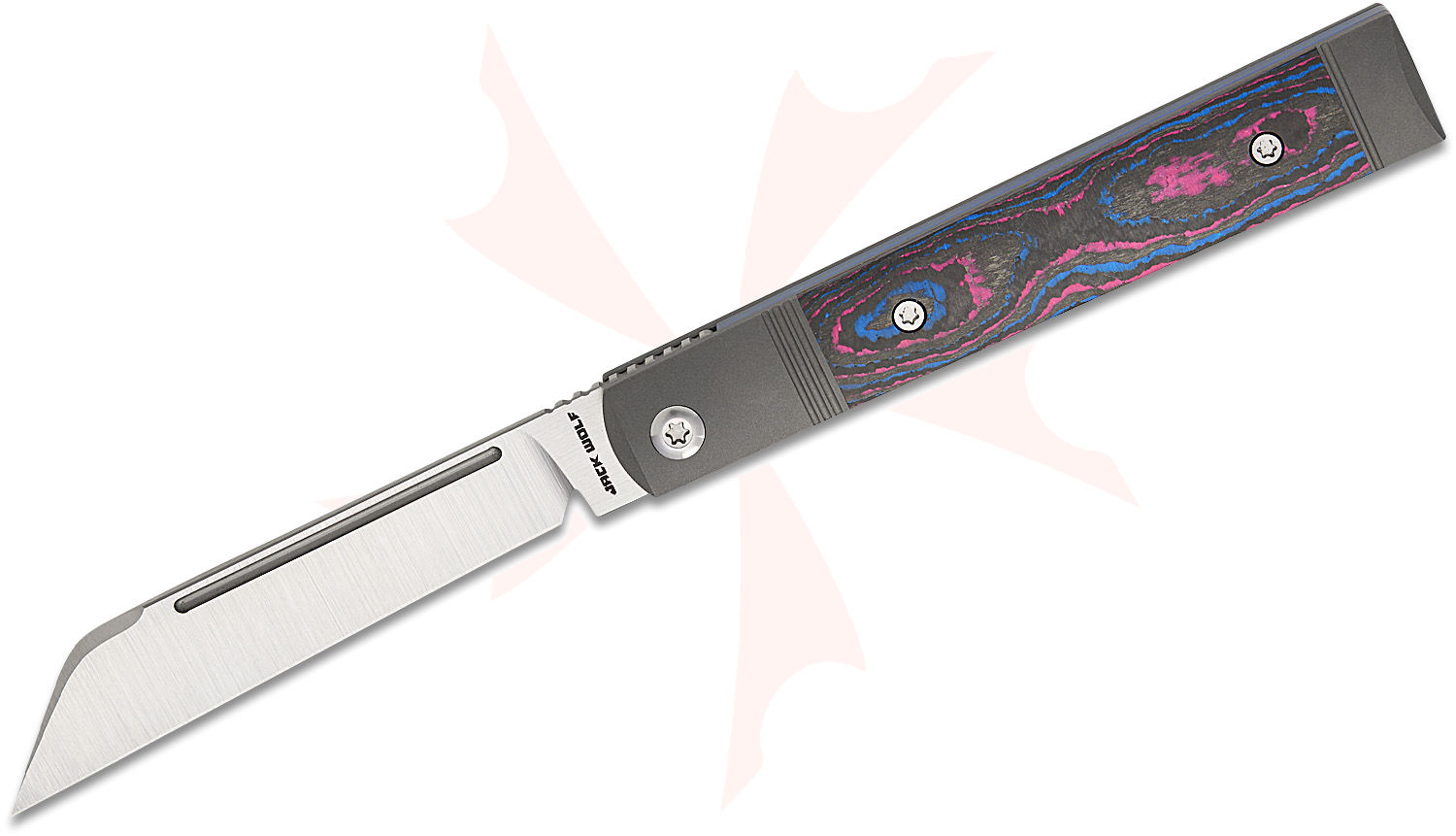 KaYa fall in wild、flip with me、pin Jack Wolf Knives Feelbetter Jack Bolster Lock Front Flipper Knife