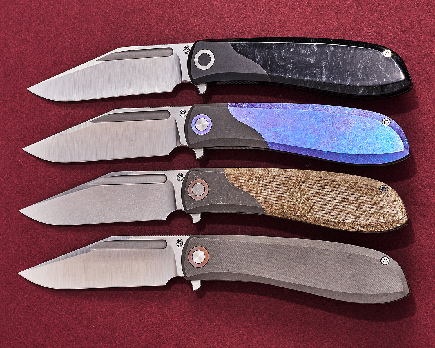 Jack Wolf Knives Nick Rogers Scuffle Bolster Lock Flipper Knife