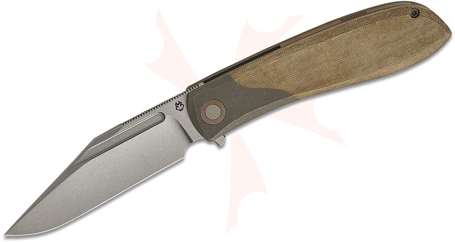 Jack Wolf Knives Nick Rogers Scuffle Bolster Lock Flipper Knife