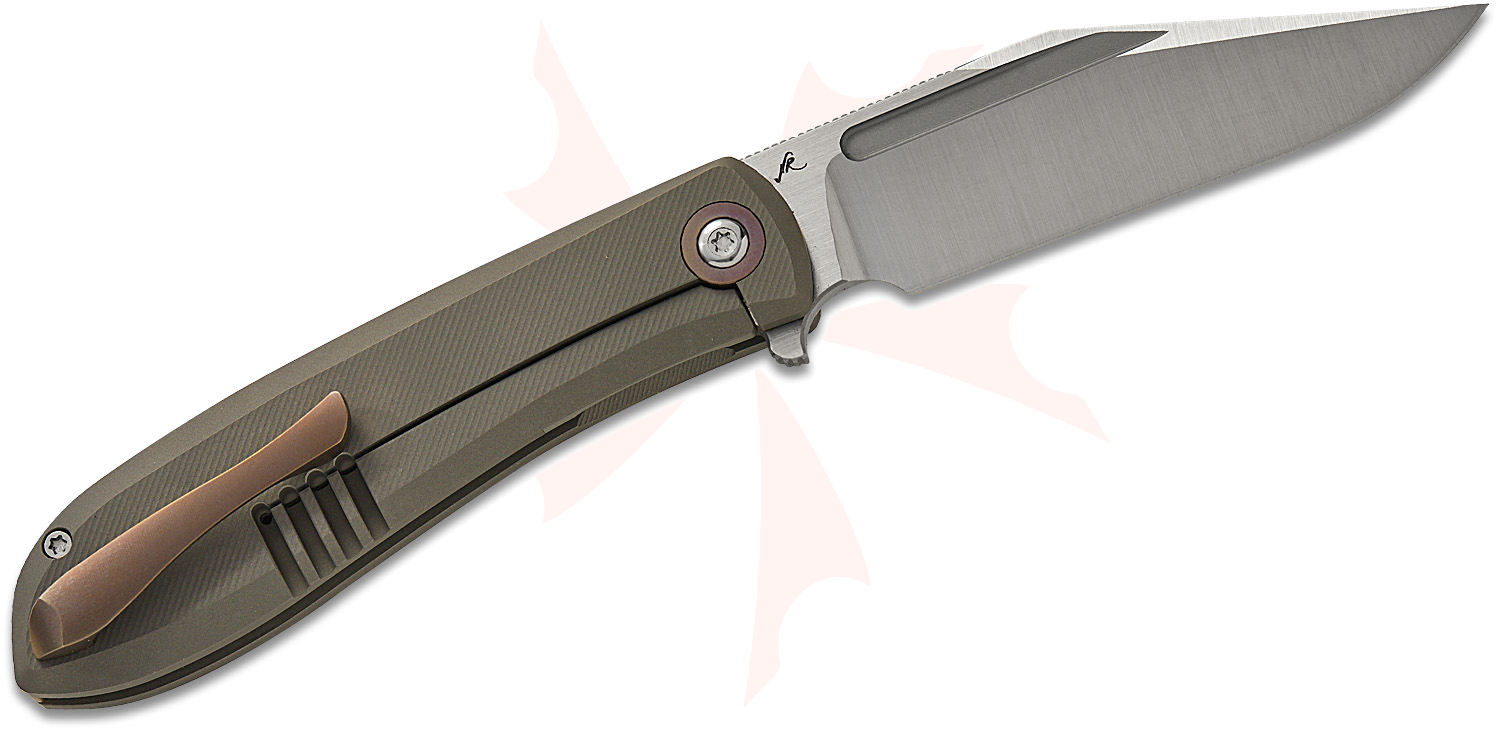 Jack Wolf Knives Nick Rogers Scuffle Frame Lock Flipper Knife 3.52