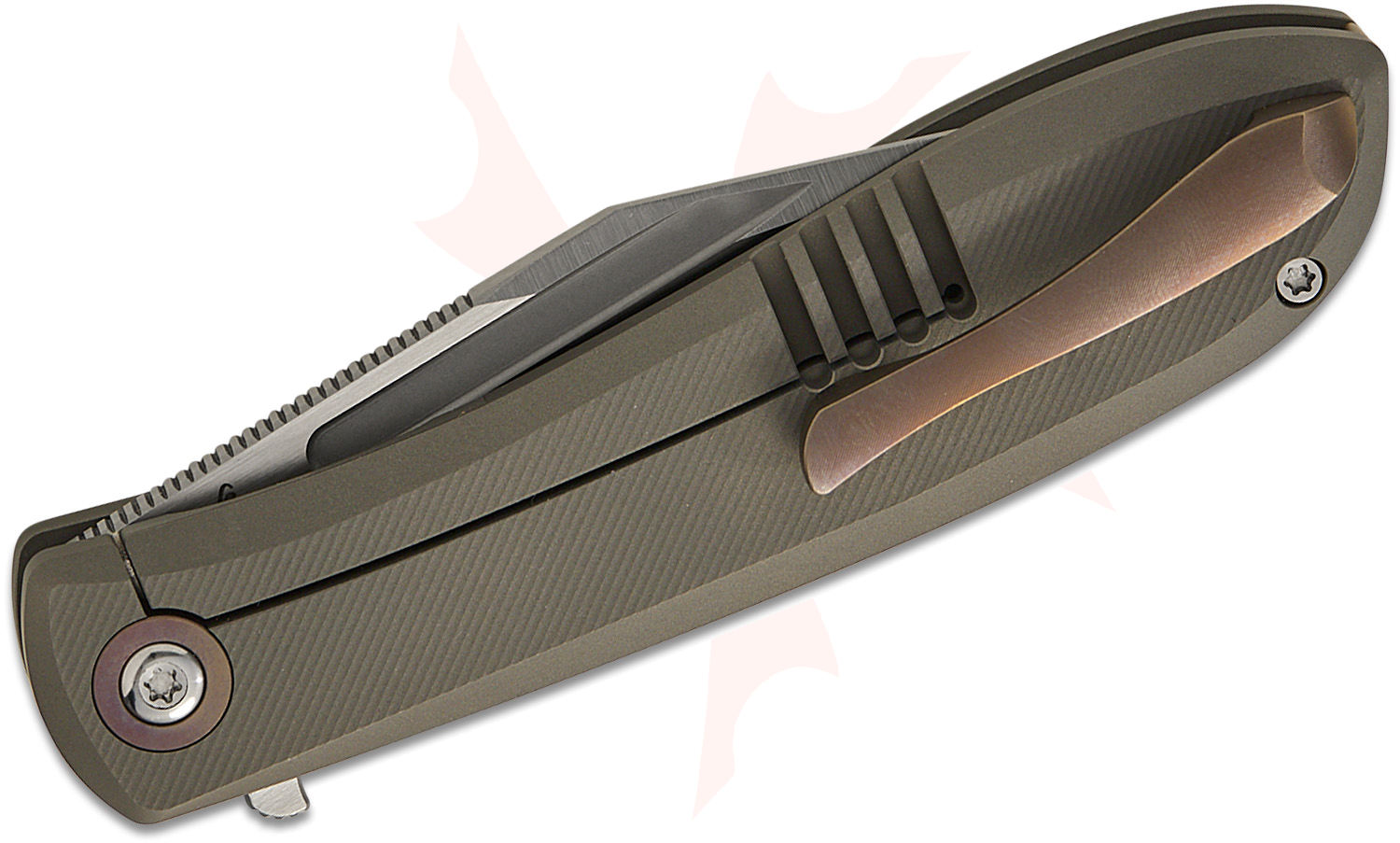 Jack Wolf Knives Nick Rogers Scuffle Frame Lock Flipper Knife 3.52