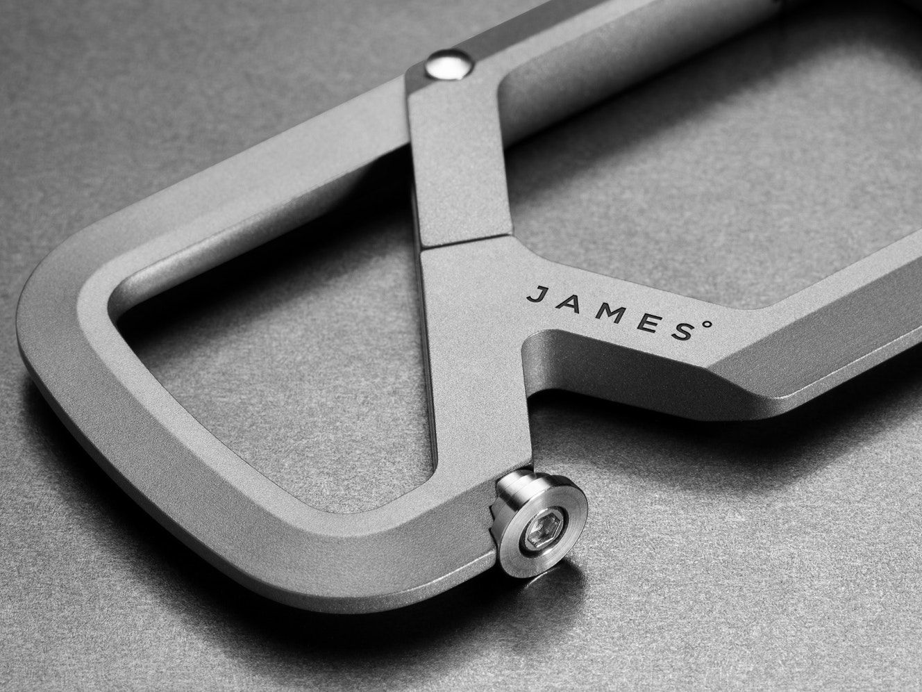 The James Brand Holcombe Titanium + Stainless Carabiner