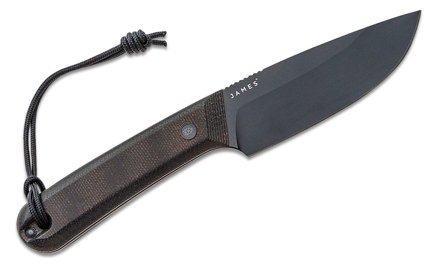 The James Brand The Hell Gap- Black / Stainless / Micarta / Straight