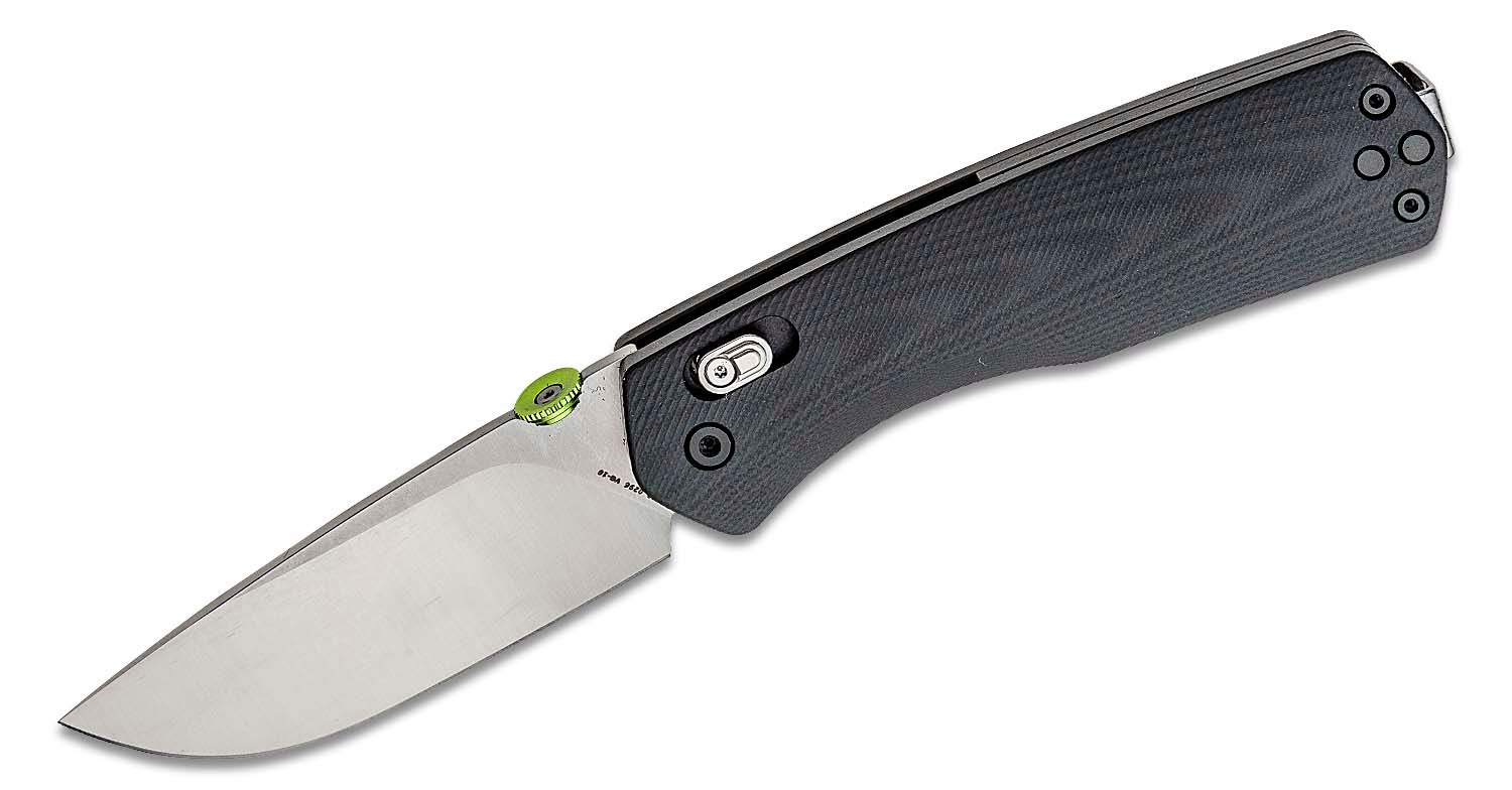 B olie Antarctica Vete The James Brand Carter XL Folding Knife 3.3" VG-10 Satin Plain Blade, Black  G10 Handles - KnifeCenter - KN116115-00