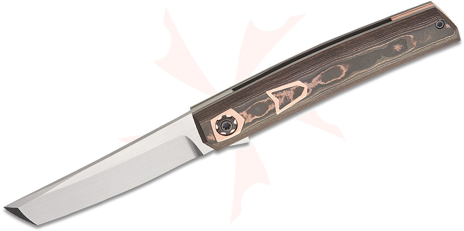 Jared Oeser Custom Tachi SOS Liner Lock Flipper Knife 3.625