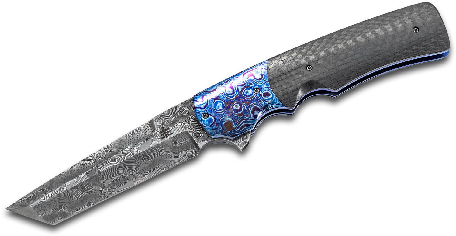 Jason Clark Custom Tanto Flipper Knife 3.75