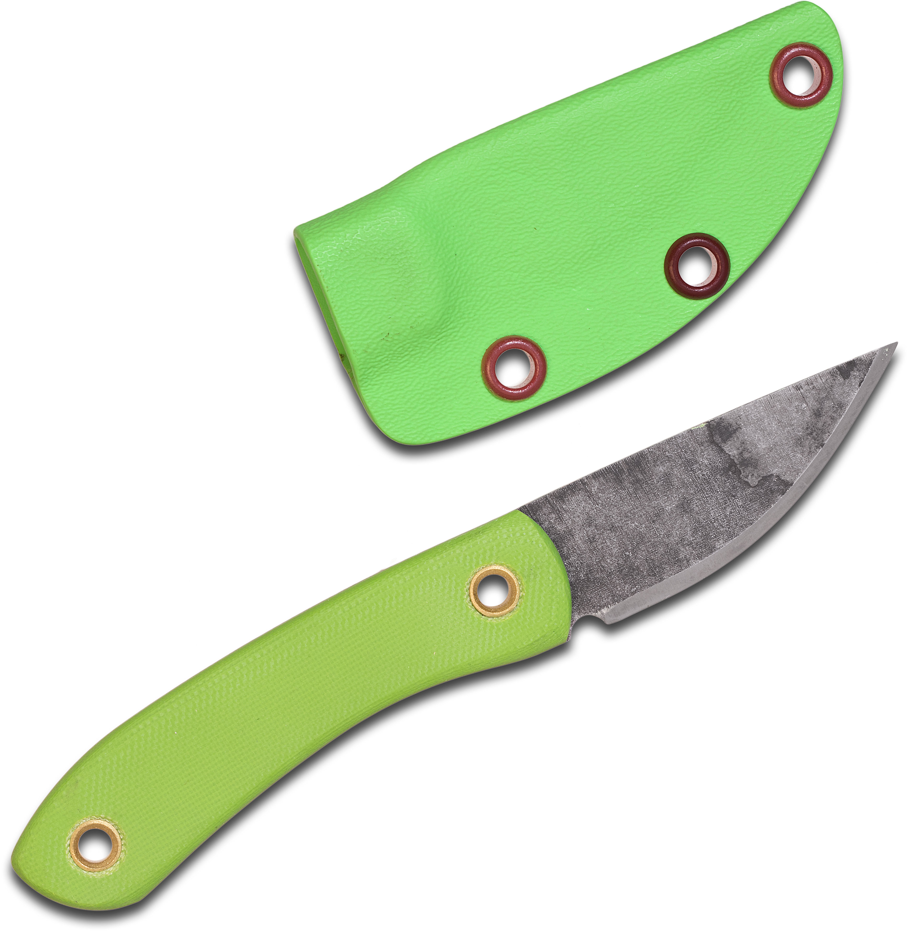 JB Knife & Tool Custom Companion Fixed 2.25" 1095 Acid Washed Blade