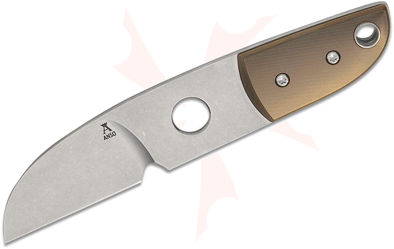 Anso of Denmark Sheepsfoot Fixed Blade Knife 2.125