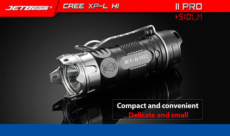 全世界限定500本 JETBeam TC-R2 チタンボディーXP-G S2 JETBeam Jet-II Pro Limited Edition LED Flashlight, Black Titanium