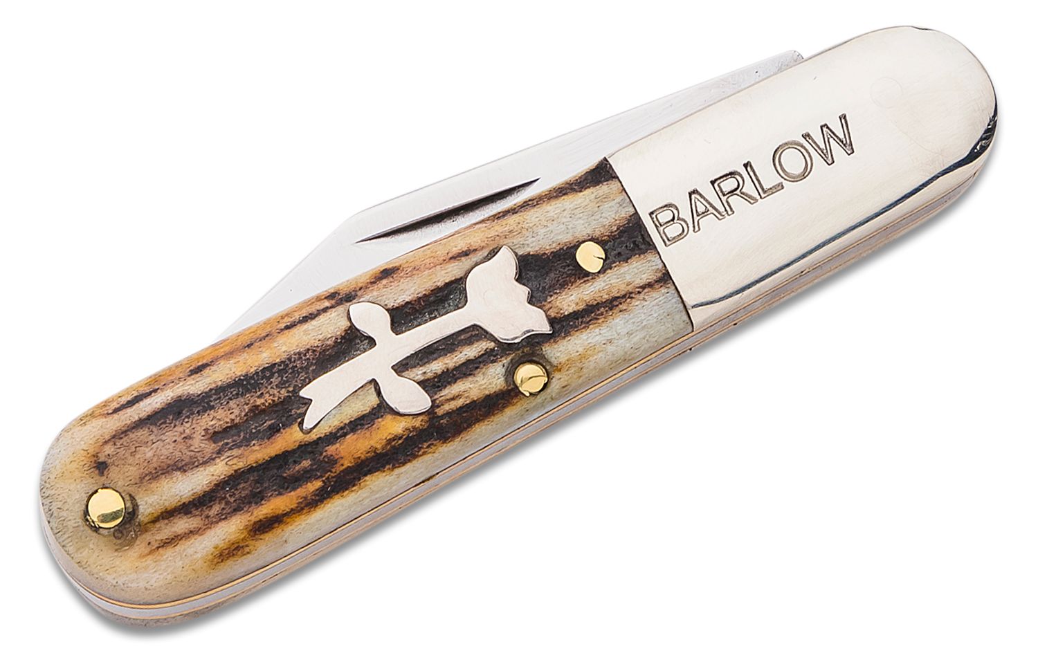 Barlow Style Pocket Knife - Bone or Horn Handle with Shield - South Union  Mills