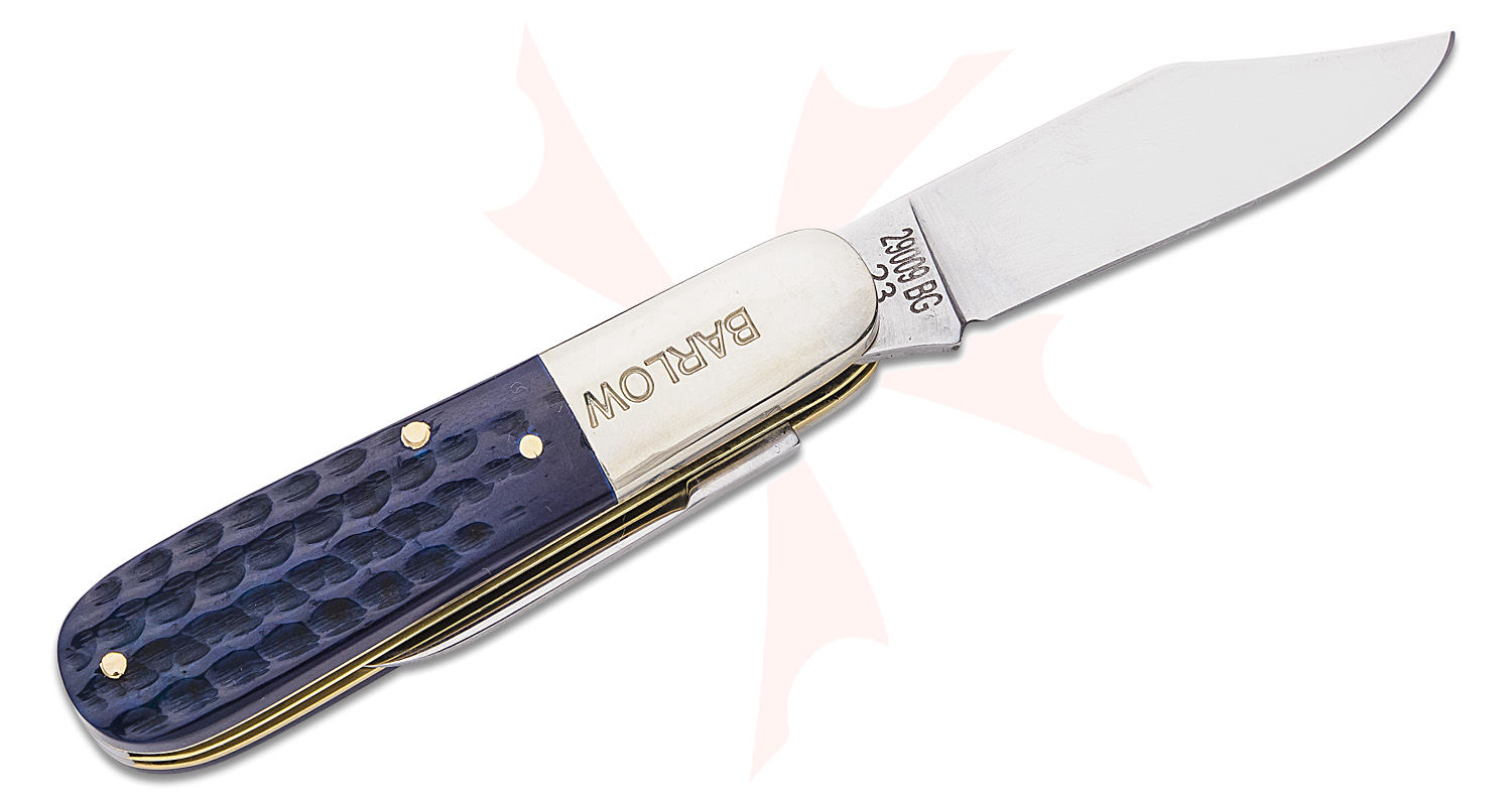 John Primble Bluegrass Barlow Slipjoint Pocket Knife, 2 Carbon Steel