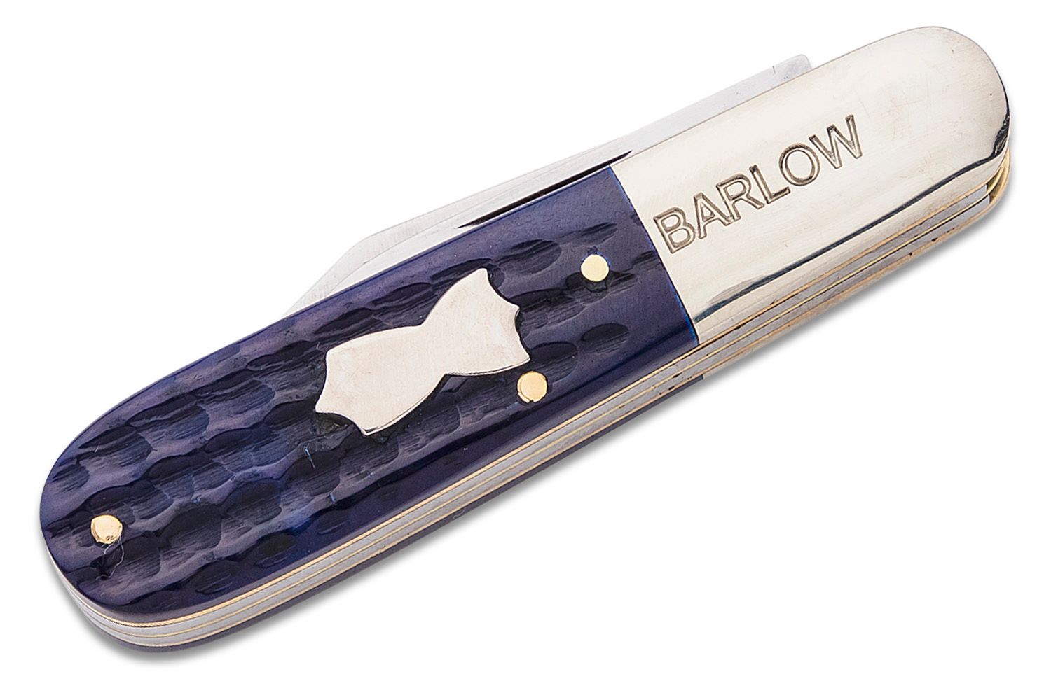 John Primble Bluegrass Barlow Slipjoint Pocket Knife, 2 Carbon Steel ...