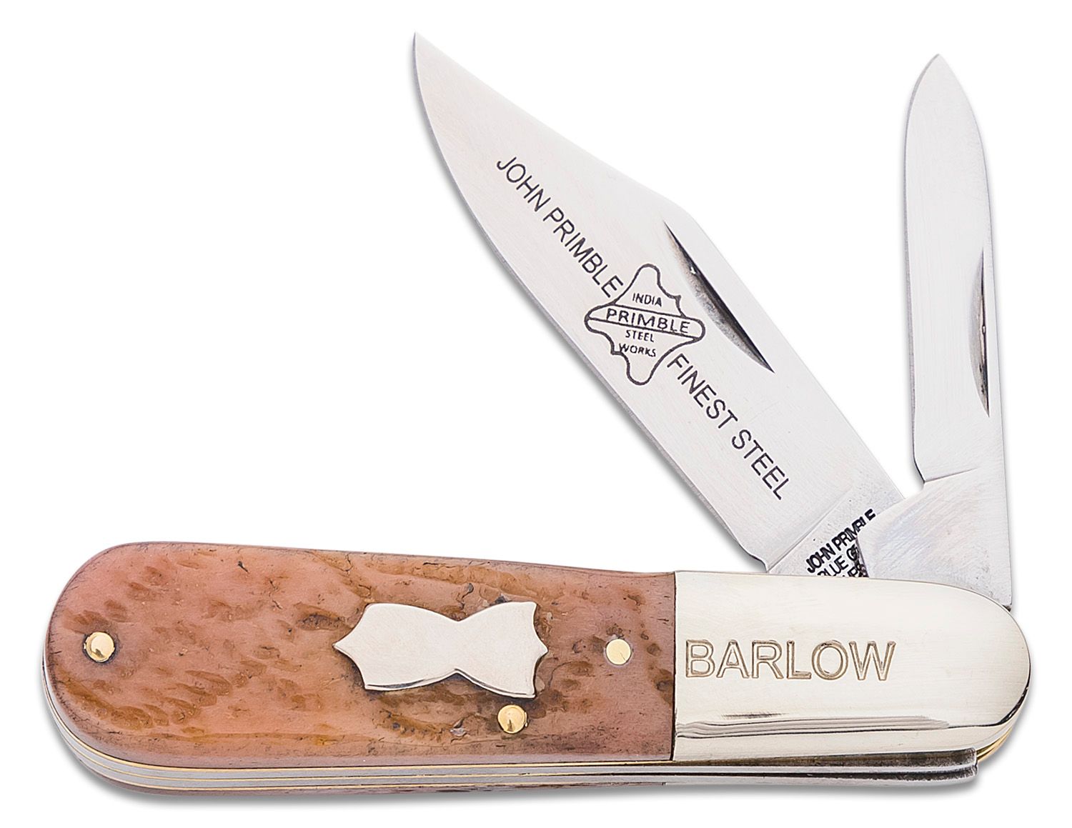 John Primble Bluegrass Barlow Slipjoint, Carbon Steel Clip, 57% OFF