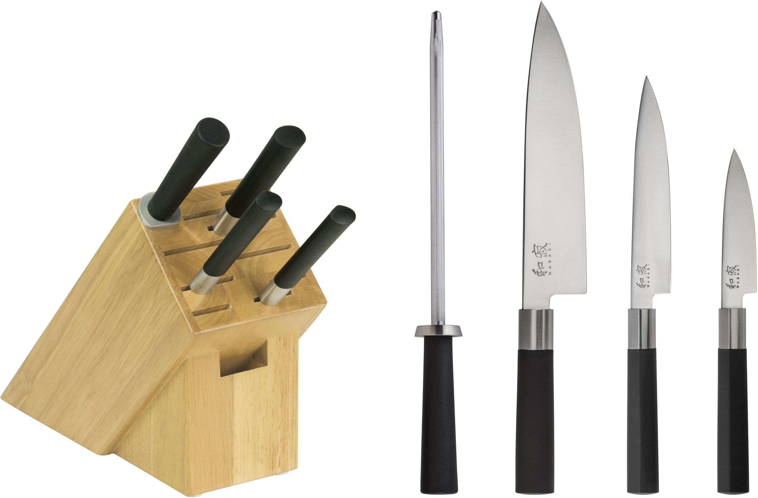 Kai 8-Piece Wasabi Knife Block Set