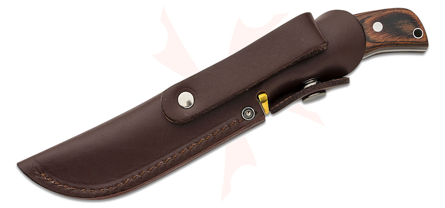 Subaru Fixed Blade Knife 3.9" Damascus Drop Point Blade