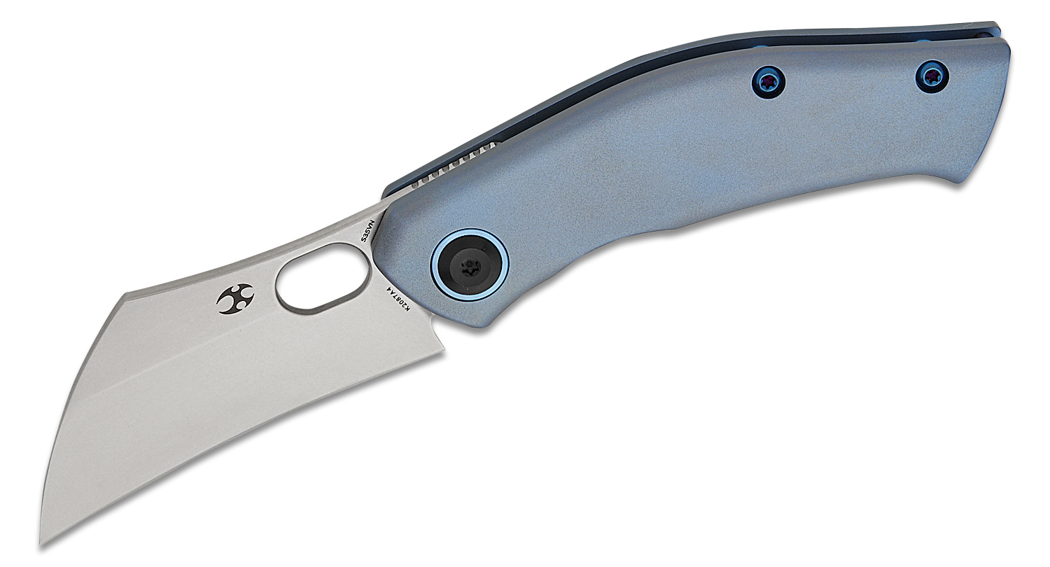 Kansept Knives Jonathan Shaw Osprey Frame Lock Front Flipper Knife 2.23" S35VN Stonewashed