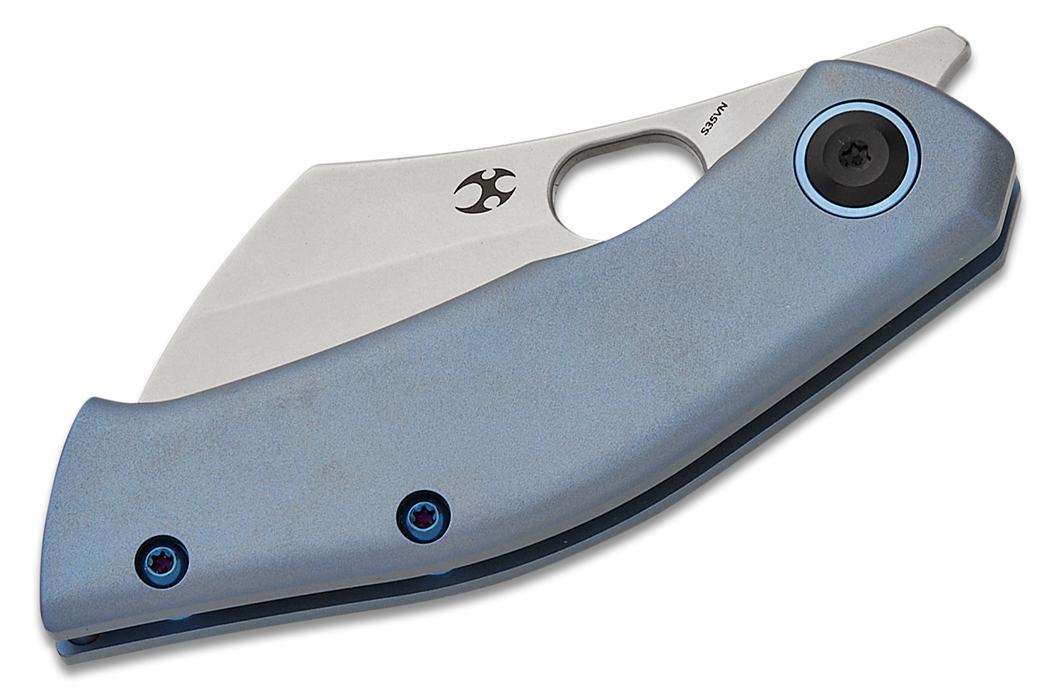 Kansept Knives Jonathan Shaw Osprey Frame Lock Front Flipper Knife 2.23" S35VN Stonewashed