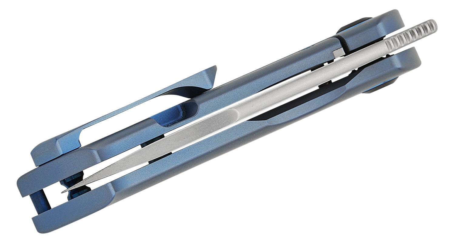 Kansept Knives Jonathan Shaw Osprey Frame Lock Front Flipper Knife 2.23" S35VN Stonewashed