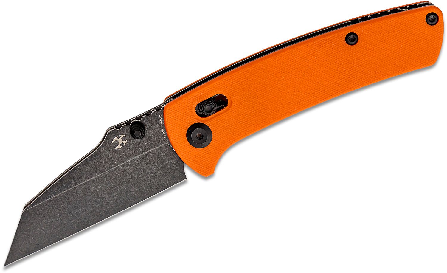 Adventure Medical Stoke Pivot Knife and Saw Black/Orange TPR Handle 420  Plain Edge AD01401018